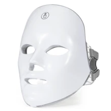 Red Light Therapy Mask, 7-Color LED Mask, LED Facial Light Therapy, USB C Rechargeable, Infrared Mask, Facial Skin Care Tool, Suitable For Home Work Travel Yoga - 白色 - 查看 4