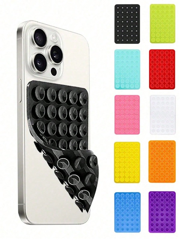 1 pezzo Supporto per telefono con ventosa a presa forte in silicone a forma di polpo, porta telefono con ventosa su entrambi i lati, accessorio per telefono a mani libere, compatibile con e telefoni Android, regalo per compleanni, famiglia e amici, supporto per telefono