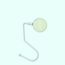 1pc Morandi Color Desktop Hook, Backpack Hook, No Adhesive Required, Rotatable, Exquisite Hook, Fashionable Desktop Hook, No Drilling Required, Exquisite Gift, Convenient To Carry, Simple Hook, Office Supplies,School Supplies,Back To School