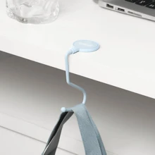 1pc Morandi Color Desktop Hook, Backpack Hook, No Adhesive Required, Rotatable, Exquisite Hook, Fashionable Desktop Hook, No Drilling Required, Exquisite Gift, Convenient To Carry, Simple Hook, Office Supplies,School Supplies,Back To School