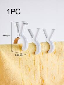 10 个毛巾夹、沙滩巾夹、防风泳池椅和巡航毛巾架；多功能洗衣夹，无痕鲜艳色彩，用于将毛巾、毯子、衣服和被子固定在沙滩椅、泳池船、晾衣绳和挂架上。 - 彩色 - 查看 4