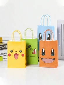 pokemon 1/4/8 Stücke Pokemon Pokémon Geschenktüten mit Pikachu und Spritze - Süße Partytüte für Geburtstage, Veranstaltungen und Feiern, perfekt für Fans und um jedem Anlass Spaß zu verleihen (einige Teile können zufällig sein)
