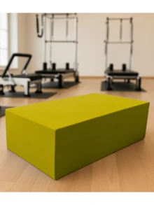 Yoga Pilates Block 10 X 20 X 7.5cm Physical Therapy Stretching Brick - Yellow - View 5