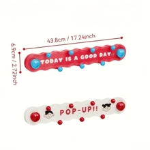 1pc Dopamine Suction Cup Hook, 11.02 Lb Load Capacity, Easy To Install Without Drilling, Non-Slip Adhesive, Suitable For Kitchen And Bathroom, Modern Style Plastic Material, Practical Wall Mounted Hook, Multi-Function Hanger