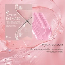 6 对透明质酸眼贴，淡化皱纹，改善黑眼圈，抗衰老，保湿滋养眼周肌肤护理