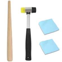 珠宝商橡胶锤木槌配木戒指心轴尺寸调整器戒指整形器修理工具珠宝制作套件，DIY 是手工工艺品的好帮手，非常适合初学者和珠宝商，易于上手