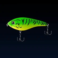 1pc Slow Sinking Jerkbait Noisy Rattle Beads VIB Lure For Pike, 11.5cm/4.52in, 36g/1.27oz, Exquisite Craftsmanship, Multi-Color