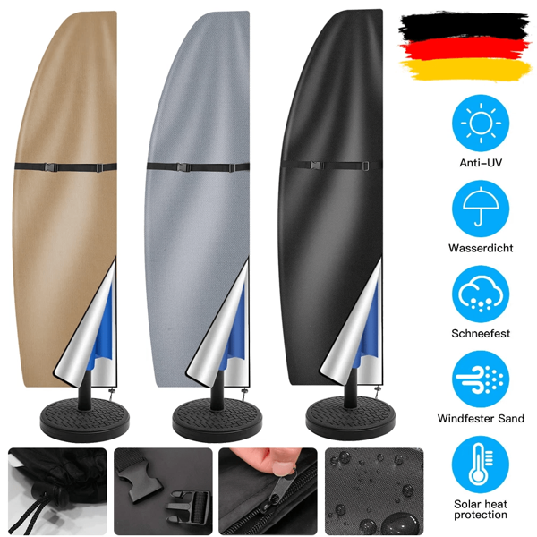Abdeckung Sonnenschirm Schutzhülle Schirmhaube Marktschirm Ampelschirm Haube
