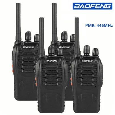 Baofeng 2/4 件宝峰 TH-888S PMR 成人手持双向无线电，便携式对讲机，适合徒步旅行、骑自行车、露营