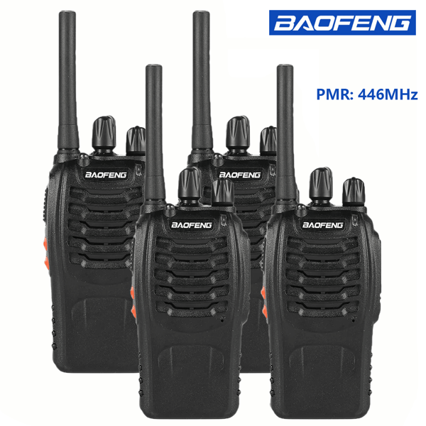 Baofeng 2/4 pièces Radio bidirectionnelle portative Baofeng TH-888S PMR pour adultes, talkie-walkie portable pour la randonnée, le cyclisme, le camping