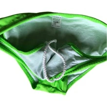 Men's Slim Swim Trunks 3cm Side Slip Bold Modern Diandrher Summer - Lime Green - View 5