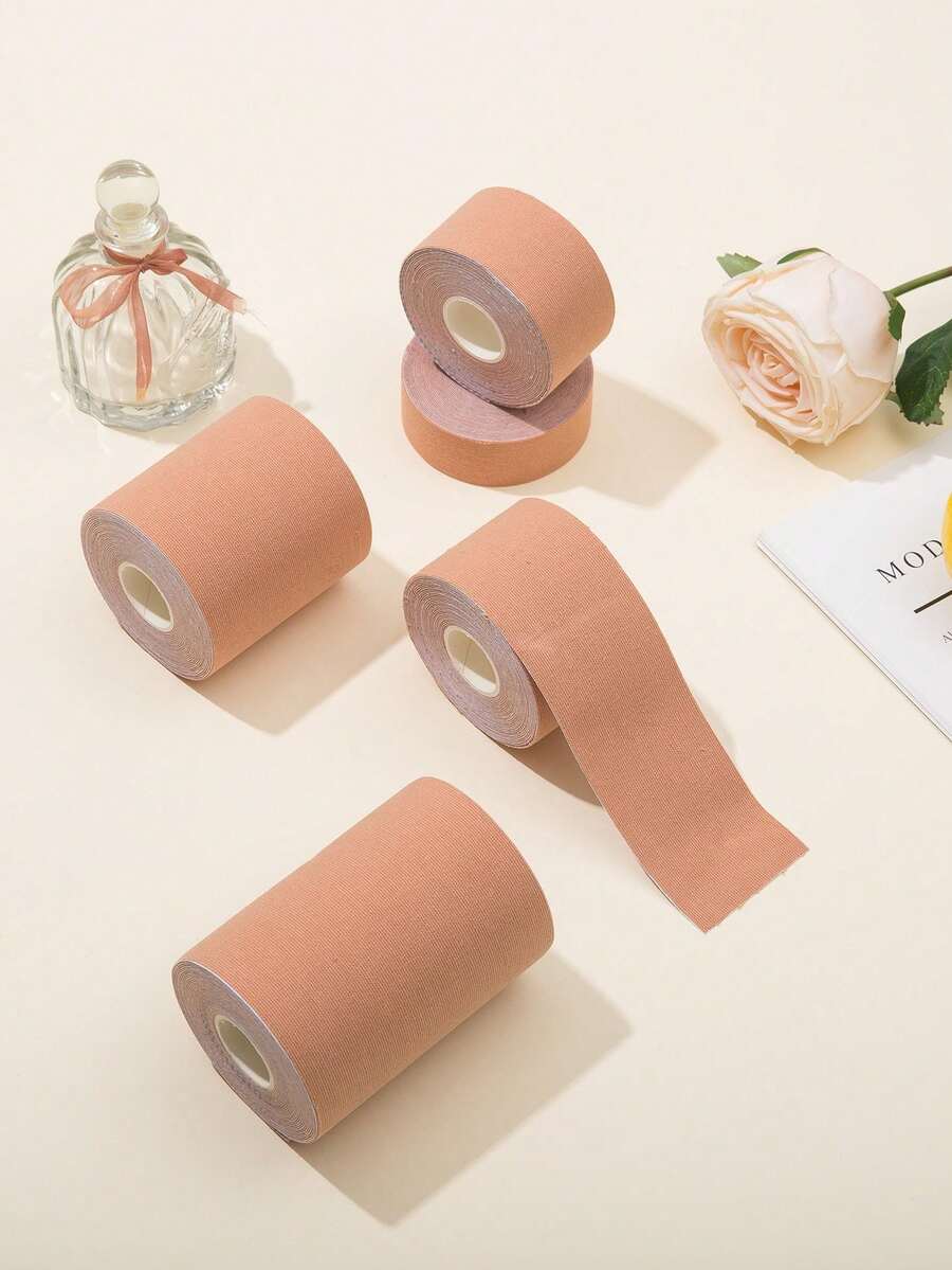 Plus Size Elastic Breast Adhesive Tape Roll, Can Be Cut As Needed - Multicolor - View 1