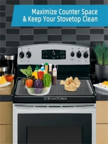 硅胶电炉灶盖垫、陶瓷炉灶盖、平板房车炉灶保护垫、超大号硅胶碗碟干燥垫、电炉灶灶盖、玻璃炉灶硅胶灶垫、玻璃炉灶保护垫、厨房用超大号碗碟干燥垫 - 彩色 - 查看 7