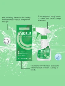 Invisible Adhesive Sealant - Multi-Purpose Invisible Sealing Glue, Waterproof Adhesive Spray - Green - View 3