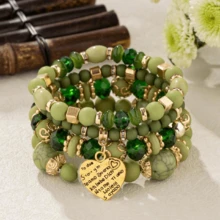 4 chiếc vòng tay lưu niệm ngày lễ phong cách Bohemian cổ điển thời trang khí quyển - Nhiều màu - Xem 13