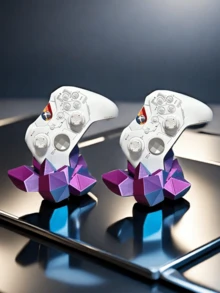 水晶形视频游戏控制器展示架 - 彩色 - 查看 24