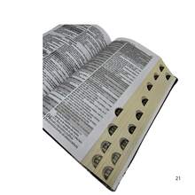 Biblia Sagrada Letra Grande Com Harpa E Courinhos Palavras De Jesus  Em Vermelho (TIJOLINHO FLORAL ROXA) - Livro único - Visão 3