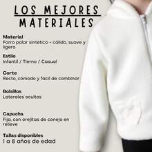 Suetercito de Conejito para Niños SMILE KIDS – Abrigador y Suave al Tacto - Blanco - Ver 7