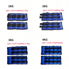 Sacos de arena ajustables de 1-6 kg para muñecas y tobillos para entrenamiento de fuerza en el gimnasio