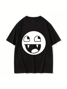 Vampire T-Shirt Shirt Blouse Unisex Male Female 100% Cotton Top Premium Street Wear New Release Immediate Shipping Various Colors!! Plus Size - 黑色 - 查看 3