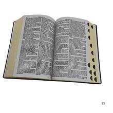 Biblia Sagrada Letra Grande Com Harpa E Courinhos Palavras De Jesus  Em Vermelho (TIJOLINHO FLORAL ROXA) - Livro único - Visão 5