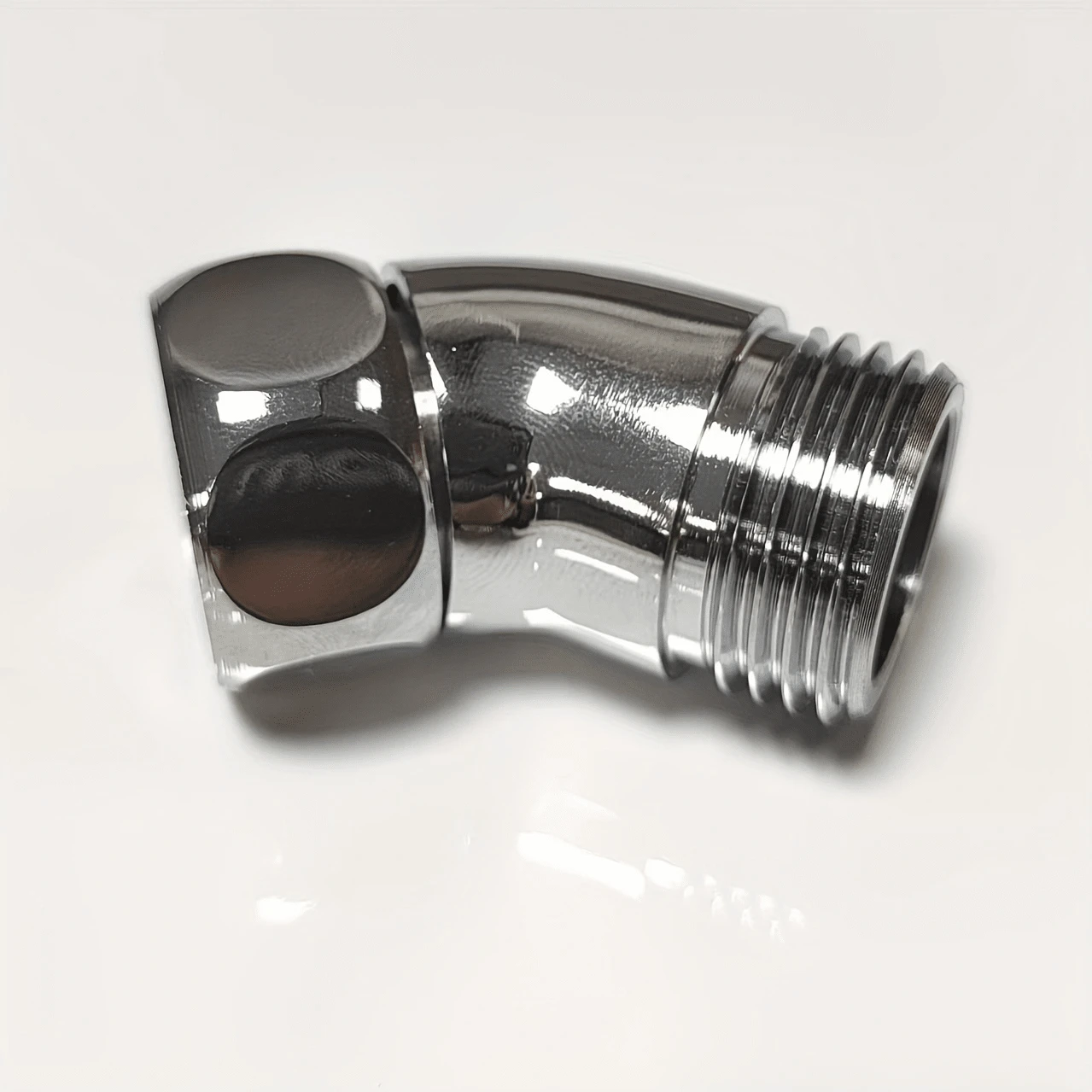 135°旋转铜制角度淋浴喷头弯头，带手持淋浴喷头，1/2英寸旋转淋浴连接器