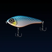 1pc Slow Sinking Jerkbait Noisy Rattle Beads VIB Lure For Pike, 11.5cm/4.52in, 36g/1.27oz, Exquisite Craftsmanship, Multi-Color