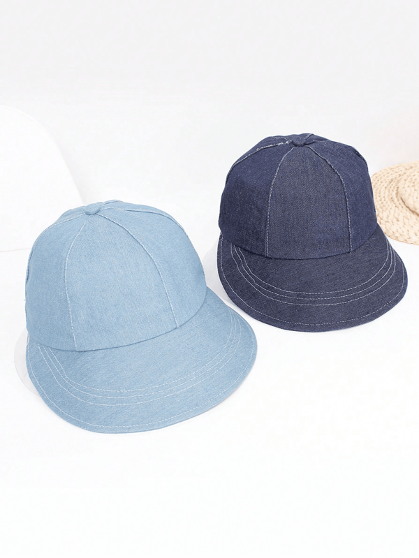 1pc Women Metal Letter Decor Wide Brim Sun Hat, Adjustable Casual Retro Baseball Cap, Versatile