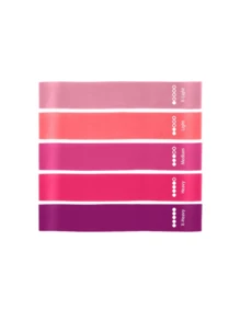 5pcs/Set Gradient Pink Resistance Bands, Strength Training Bands, Fitness Booty Bands, Outdoor Yoga Sports Elastic Fitness Bands, Squat Leg Training, Pilates Home Rubber Bands Gym Accessories, Pilates Fitness Equipment, Fitness Equipment, Dance, Elastic Fitness Bands, Fitness Resistance Bands, Sports, Gym, Soccer, Men's Gym, Artistic Gymnastics, Fitness Bands - Multicolor - View 12