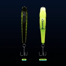 1pc Slow Sinking Jerkbait Noisy Rattle Beads VIB Lure For Pike, 11.5cm/4.52in, 36g/1.27oz, Exquisite Craftsmanship, Multi-Color