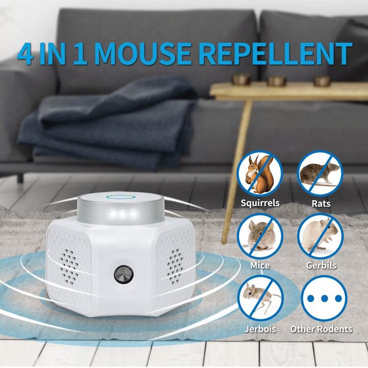 NetHong New Upgraded Super Strong Ultrasonic Auto Detect Pest Rodent Mouse Repellent Squirrel Deterrent, Mouse Deterrents That Work, Rodent Repellent Indoor - Squirrel Repellent For Attic Garage RV - Rat Repellent Ultrasonic - White - View 6