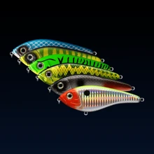 1pc Slow Sinking Jerkbait Noisy Rattle Beads VIB Lure For Pike, 11.5cm/4.52in, 36g/1.27oz, Exquisite Craftsmanship, Multi-Color