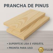 Prateleira Decorativa 60x20 Tábua Prancha Madeira Pinus - Multicolorido - Visão 3