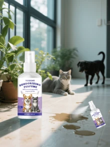 2 件装宠物除臭喷雾，清除猫狗体味，清新室内环境，去除宠物活动区域的异味，恢复新鲜空气，家庭必备，解决家庭异味，宠物环境中的难闻气味，适用于猫砂盆、宠物床、玩具、配件、衣服、沙发、地毯、床上用品 - 彩色 - 查看 7