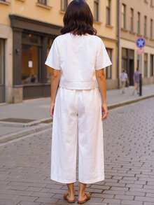 Women Two-Piece Outfits - White - View 2