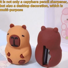 1pc/3pcs/7pcs/15pcs Cartoon Cute Capybara Pencil Sharpener, Student Mini Portable Pencil Sharpener, Back To School Stationery Supplies