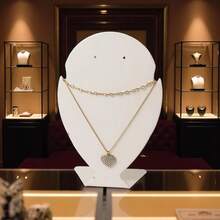 Hollow Heart Necklace Zirconia Pendant Gold And Silver Plated For Women - Dorado - Ver 1