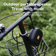 T&G Bocina Bluetooth portátil, altavoces pequeños Bluetooth inalámbricos, altavoz impermeable IPX7 adecuado para baños, piscinas, paseos en bote y senderismo - Negro - Ver 3