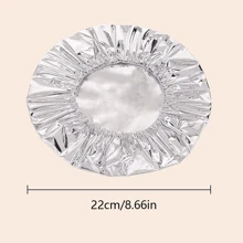 10/20/30/40/50pcs Reusable Aluminum Foil Food Covers, Suitable For Kitchen And Dining Table - Heat Insulation, Food Preservation For Picnic, Camping And Home Use, Reusable Food Packaging