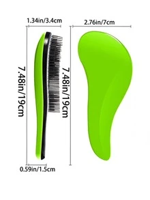 Este peine de gran tamaño está hecho con una exquisita artesanía de enchapado y tiene una función de masaje del cuero cabelludo. Adecuado tanto para el cabello seco como húmedo, ayuda a desenredar el cabello y evitar nudos. Fácil de llevar, adecuado para todas las estaciones. Accesorios de belleza para el cabello para el hogar - Rosa - Ver 19