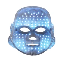 Red Light Therapy Mask, 7-Color LED Mask, LED Facial Light Therapy, USB C Rechargeable, Infrared Mask, Facial Skin Care Tool, Suitable For Home Work Travel Yoga - 白色 - 查看 6
