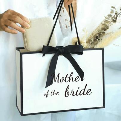 1 Pieza Bolsa de regalo para la madre de la novia/novio, bolsas de regalo de decoración de boda, regalo para mamá, artículo decorativo para la boda, regalo creativo