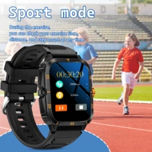 ERUN 智能手表（接听/拨打电话），2.01 英寸男女通用智能手表，多种运动模式，健身活动追踪器，计步器/卡路里计数器/相机/音乐播放，兼容无线通话，兼容 iOS 和安卓系统，通知提醒，步数卡路里计数器，查找我的手机，适用于安卓和 iOS 系统的智能手表，送给家人的好礼物