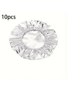 10/20/30/50片装可重复使用铝箔食品保鲜膜，隔热拉伸膜，持久保温，适用于水果、餐食、餐具、保温食品容器，反光表面，耐热盖