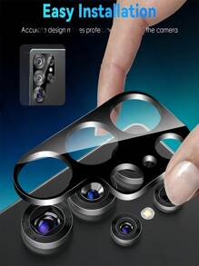 5in1 3pcs Screen Protector Tempered Glass With 2pcs Camera Protection Film, Waterproof, Fingerprint Resistant, Drop Resistant, Scratch Resistant, Scratch Resistant Compatible With Samsung Galaxy Case Friendly And Scratch Resistant Shell Friendly Easy To Paste And Install