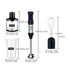 SOKANY 4-In-1 Electric Mixer, 1000W High Power, 5 Speed Settings, Detachable Base. Includes Main Unit, Mixing Paddle, Whisk, Meat Grinder Bowl And Grinding Cup. Suitable For Whipping, Mixing Meat, Making Baby Food And Juicing. Great For Home And Hotel Use, Also Suitable For Fruit And Food Supplements. - View 8