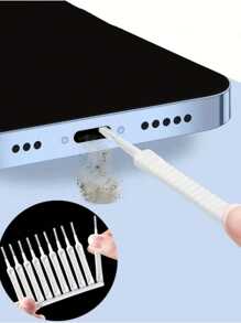 50pcs Cell Phone Speaker Cleaning Kits - Cell Phone Charger Port Cleaning Kit, Cell Phone Port Cleaning Brush, Reusable Cell Phone Cleaning Brush, Speaker Cleaning Tool, Cell Phone Charging Port Cleaning Kit, Computer Keyboard And Shower Head, Pipe Unclogging, Gap Cleaner, Mini Brush, Keyboard Brush, Etc., Kitchen, Bathroom, Home,Charging Port & Earpiece Clean Brush, Small Brush For Phone Cracks, Anti-Dust Sticker For Speakers & Microphone