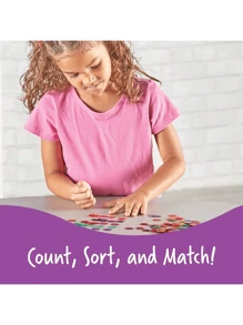 100pcs Colorful Transparent Bingo Chips Game Tokens And 2 Magnetic Wands, Early Learning Toys With Magnetic Color Recognition, With Various Colors (Colors Sent Randomly)