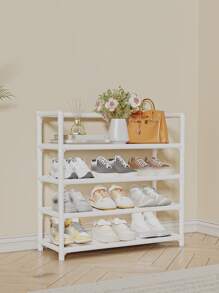 1 pieza Estantería para zapatos independiente de fácil instalación, sin necesidad de taladrar, organizador de almacenamiento de zapatos sencillo