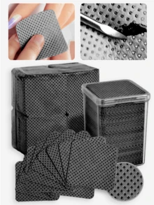 Lint Free Nail Wipes, Nail Polish Remover Pads Eyelash Extension Wipes, Soft Non-Woven Acetone Nail Polish Remover Pads Nail Wipes For Nail Prep And Gel Polish Remover - Pink - View 9